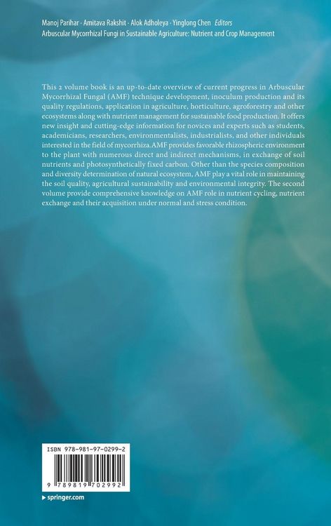 Produktbild: Arbuscular Mycorrhizal Fungi in Sustainable Agriculture: Nutrient and Crop Management