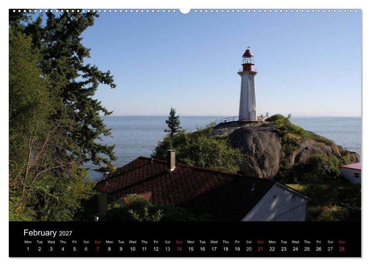 Produktbild: From Pacific to the Mountains 2027 (High Quality Premium Wall Calendar 2027 DIN A2 landscape),CALVENDO 12 Month Wall Calendar