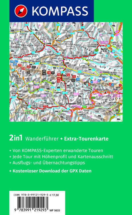 Produktbild: KOMPASS Wanderf&uuml;hrer Karnischer H&ouml;henweg, Von Th&ouml;rl-Maglern nach Sillian, Mit Varianten und Gipfeln, 28 Touren mit Extra-Tourenkarte
