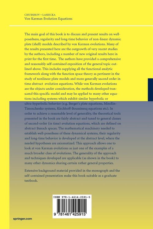 Produktbild: Von Karman Evolution Equations