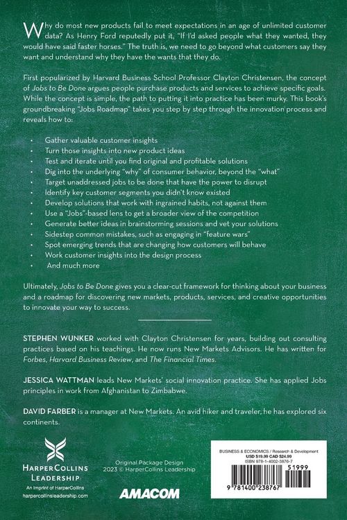 Produktbild: A Jobs to Be Done