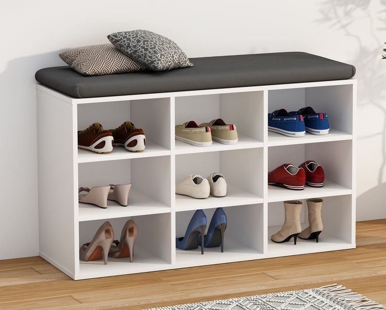 Produktbild: Holz Regal Schuhschrank Schuhregal Hinsol XS