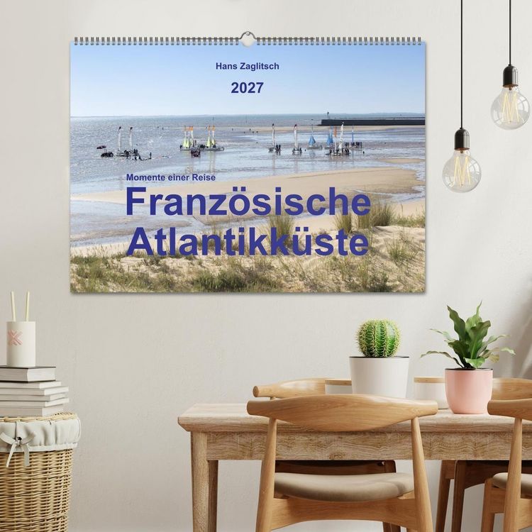 Produktbild: Momente einer Reise - Franz&ouml;sische Atlantikk&uuml;ste (Wandkalender 2027 DIN A2 quer), CALVENDO Monatskalender