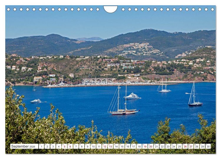 Produktbild: C&ocirc;te d&rsquo;Azur - Sehnsuchtsort am Mittelmeer (Wandkalender 2026 DIN A4 quer), CALVENDO Monatskalender