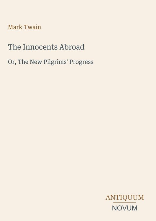 Produktbild: The Innocents Abroad