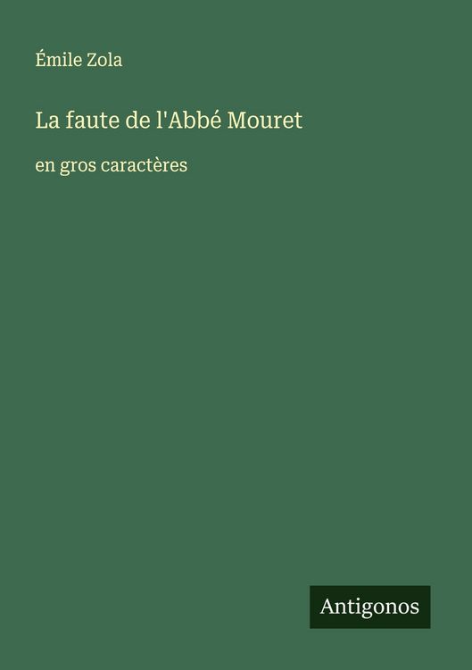 Produktbild: La faute de l'Abb&eacute; Mouret