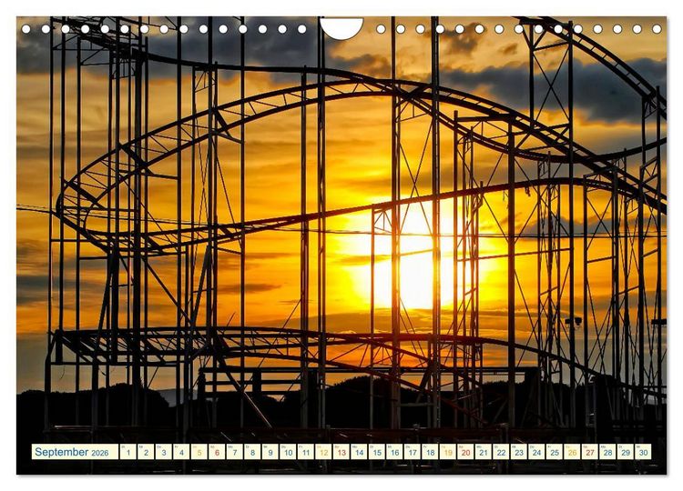 Produktbild: Achterbahn - extrem (Wandkalender 2026 DIN A4 quer), CALVENDO Monatskalender