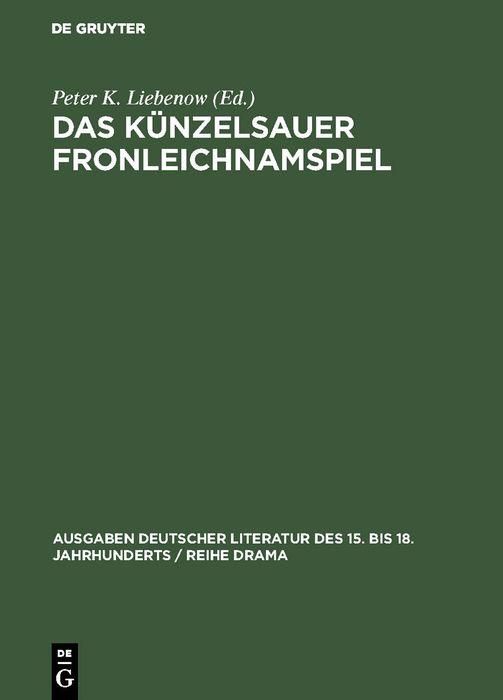 Produktbild: Das K&uuml;nzelsauer Fronleichnamspiel