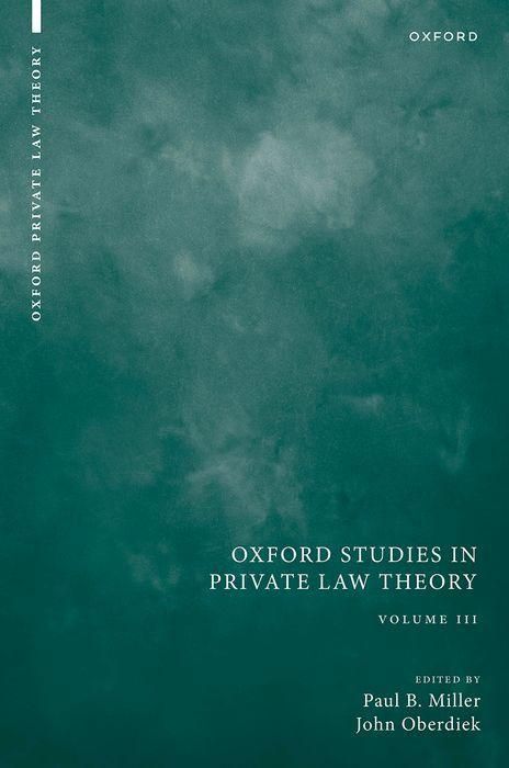Produktbild: Oxford Studies in Private Law Theory