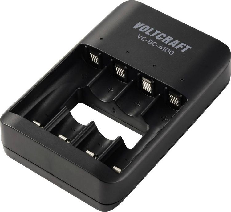 Produktbild: VOLTCRAFT VC-BC-4100 Rundzellen-Ladeger&auml;t NiMH, NiZn, LiIon Mignon (AA), Micro (AAA)