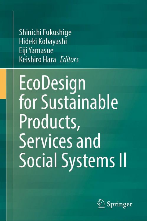 Produktbild: EcoDesign for Sustainable Products, Services and Social Systems II