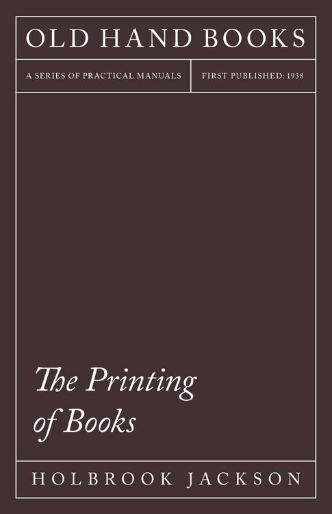 Produktbild: The Printing of Books