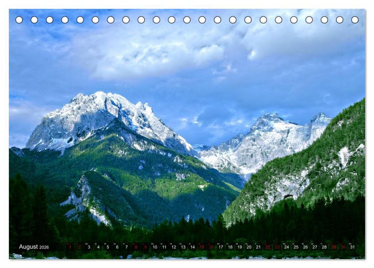 Produktbild: Slowenien - Soca Tal (Tischkalender 2026 DIN A5 quer), CALVENDO Monatskalender