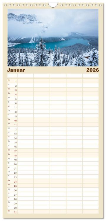 Produktbild: Familienplaner 2026 - Kanada - Abenteuer in den Nationalparks mit 5 Spalten (Wandkalender, 21 x 45 cm) CALVENDO