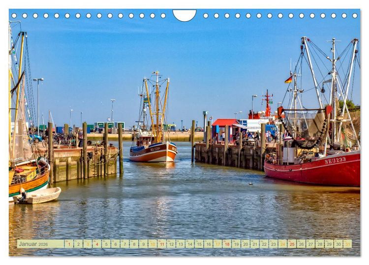 Produktbild: Reise an die Nordsee - Neuharlingersiel (Wandkalender 2026 DIN A4 quer), CALVENDO Monatskalender
