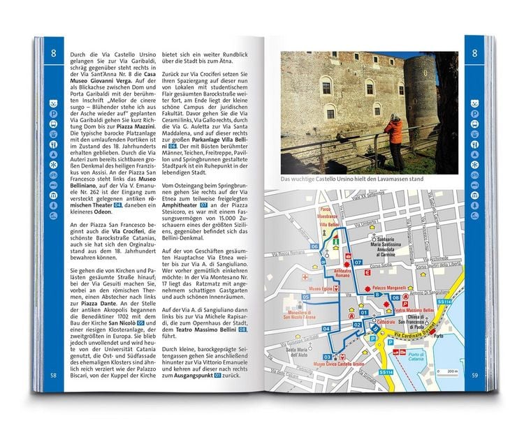 Produktbild: KOMPASS Wanderf&uuml;hrer Sizilien und Liparische Inseln, 60 Touren mit Extra-Tourenkarte