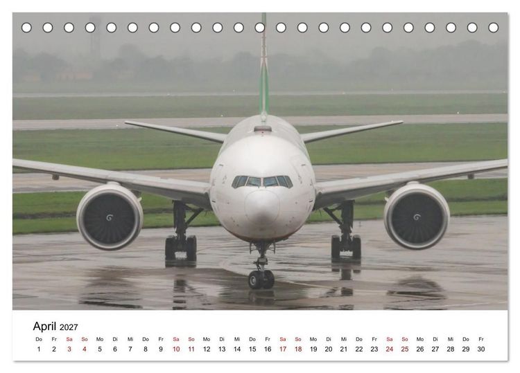 Produktbild: Boeing 777 Die Triple Seven (Tischkalender 2027 DIN A5 quer), CALVENDO Monatskalender