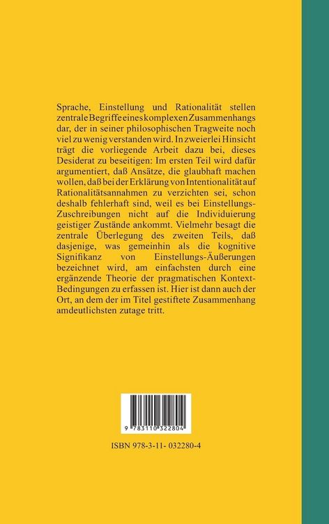 Produktbild: Sprache, Einstellung und Rationalit&auml;t
