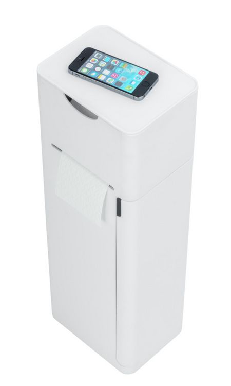 Produktbild: Stand WC-Garnitur Mod. Imon 6 in 1 Wei&szlig; matt, mit Ablage