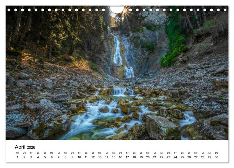 Produktbild: Wasserwelt Schweiz (Wandkalender 2026 DIN A4 quer), CALVENDO Monatskalender