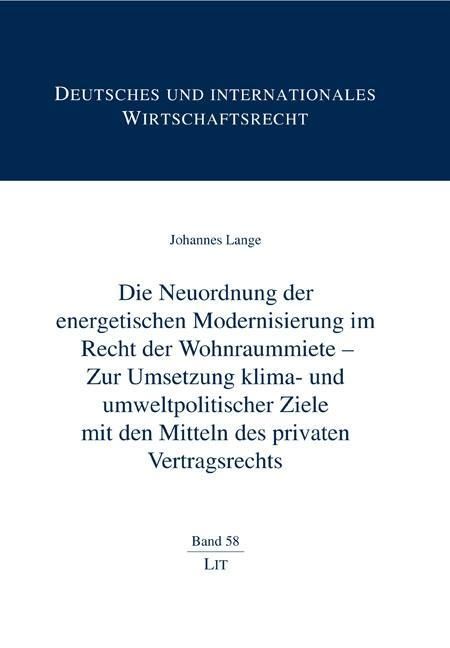 Produktbild: Lange, J: Neuordnung der energetischen Modernisierung