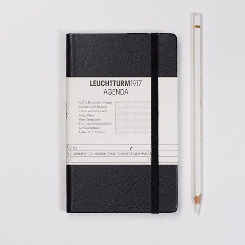 Produktbild: Adressbuch Pocket A6 schwarz