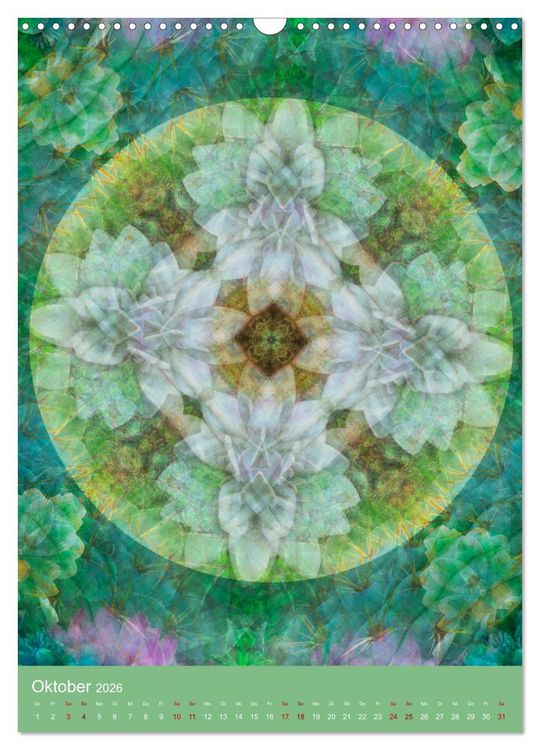 Produktbild: Meditative Pflanzenmandalas (Wandkalender 2026 DIN A3 hoch), CALVENDO Monatskalender