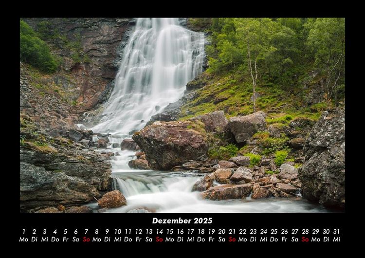 Produktbild: Wasserf&auml;lle 2025 Fotokalender DIN A3