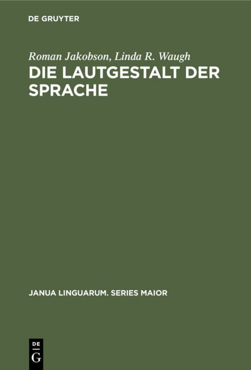 Produktbild: Die Lautgestalt der Sprache