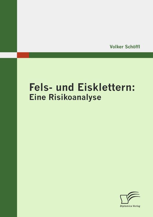 Produktbild: Fels- und Eisklettern: Eine Risikoanalyse