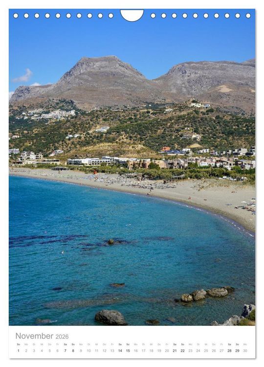 Produktbild: Kreta - Sonne, Meer und griechische Lebensart (Wandkalender 2026 DIN A4 hoch), CALVENDO Monatskalender