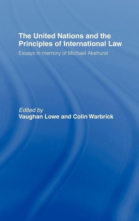 Produktbild: The United Nations and the Principles of International Law