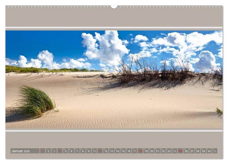 Produktbild: Strandblicke Borkum und Norderney (hochwertiger Premium Wandkalender 2026 DIN A2 quer), Kunstdruck in Hochglanz