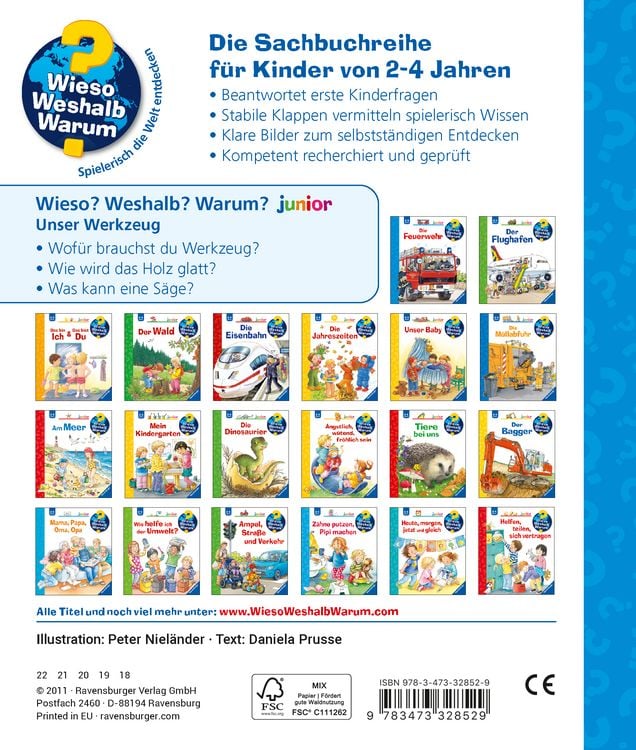 Produktbild: Unser Werkzeug / Wieso? Weshalb? Warum? Junior Bd. 40
