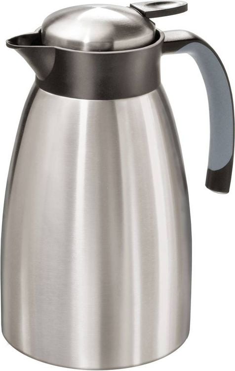 Produktbild: MATO interpr&auml;sent Thermokanne Edelstahl (geb&uuml;rstet), Schwarz 1.5l 4477