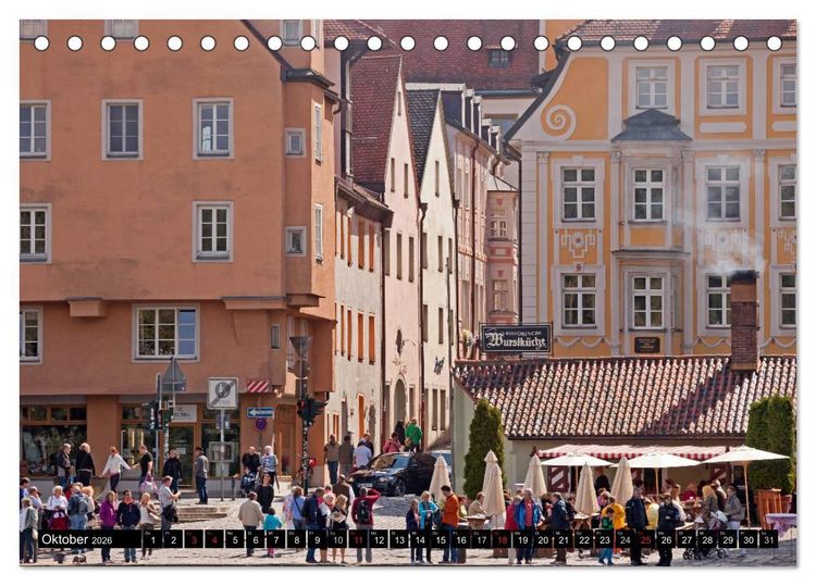 Produktbild: Regensburg - Bayern (Tischkalender 2026 DIN A5 quer), CALVENDO Monatskalender