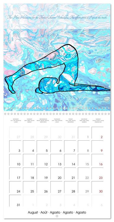 Produktbild: Powerful Chakras Yoga (Wall Calendar 2026 12 &times; 12 Inch) CALVENDO 12 Month Wall Calendar