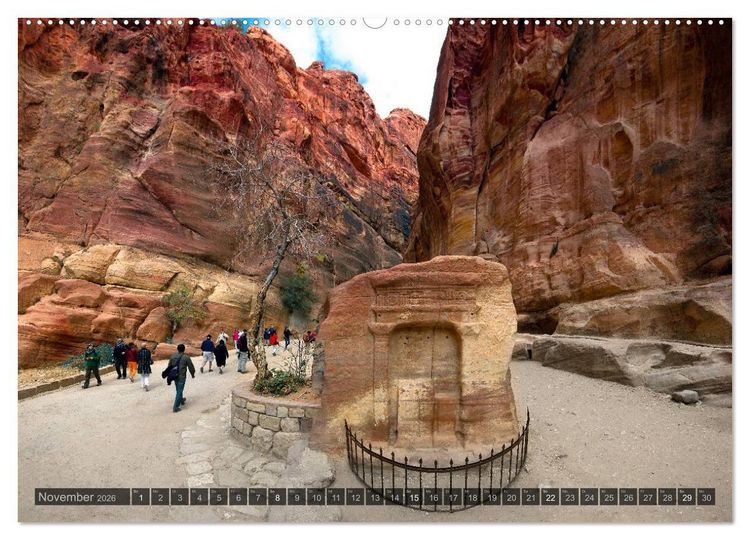 Produktbild: Jordanien &ndash; Felsenstadt Petra (Wandkalender 2026 DIN A2 quer), CALVENDO Monatskalender