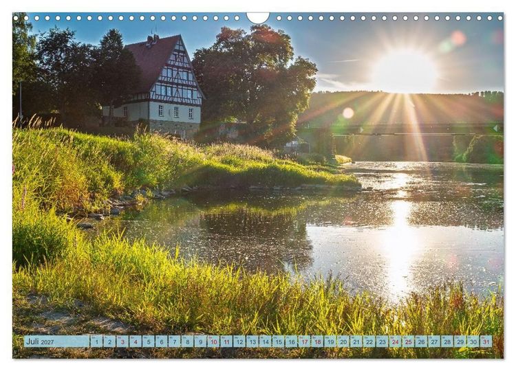 Produktbild: Die Obere Weser - Von Hannoversch M&uuml;nden bis Bad Karlshafen (Wandkalender 2027 DIN A3 quer), CALVENDO Monatskalender