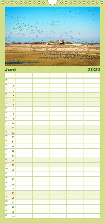 Produktbild: Nordsee Tr&auml;umereien - Familienplaner hoch (Wandkalender 2022 , 21 cm x 45 cm, hoch)