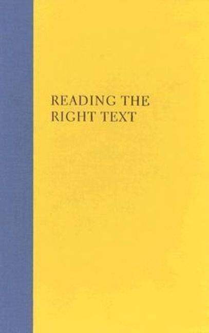 Produktbild: Reading the Right Text
