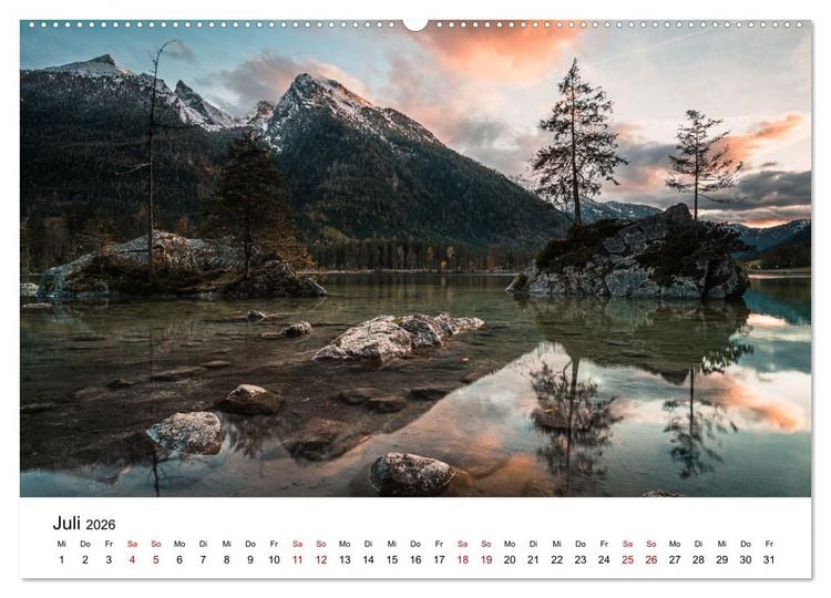 Produktbild: Berchtesgaden - Natursch&ouml;nheiten in Bayern (Wandkalender 2026 DIN A2 quer), CALVENDO Monatskalender