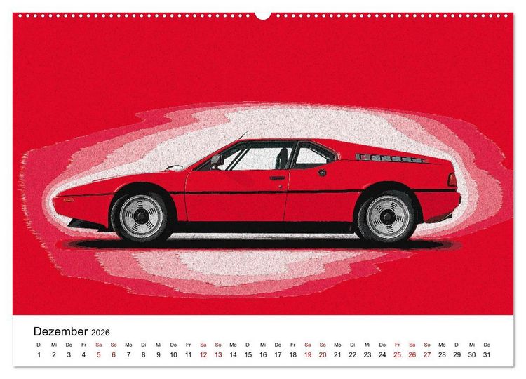 Produktbild: Car Art Edition Sportwagenlegenden (Wandkalender 2026 DIN A2 quer), CALVENDO Monatskalender
