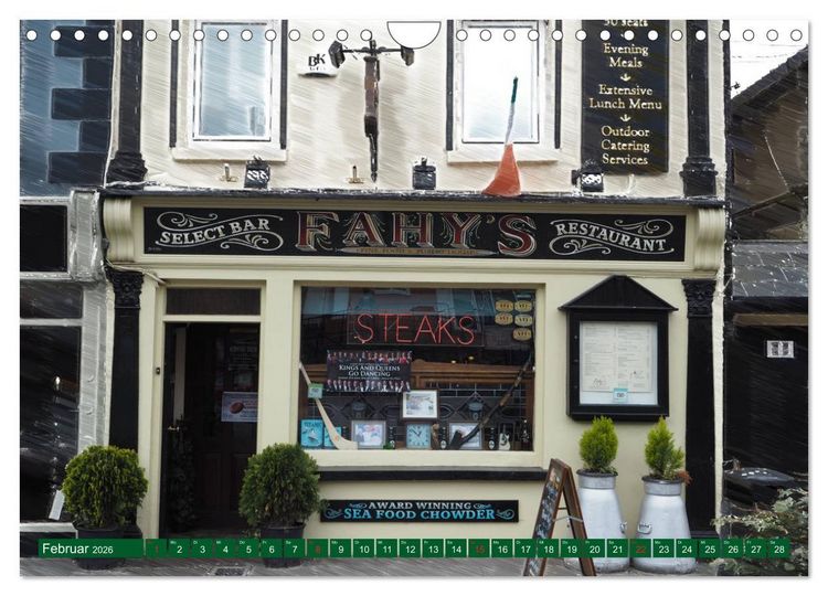 Produktbild: Irish Pubfronts - Irlands urige Kneipen (Wandkalender 2026 DIN A4 quer), CALVENDO Monatskalender