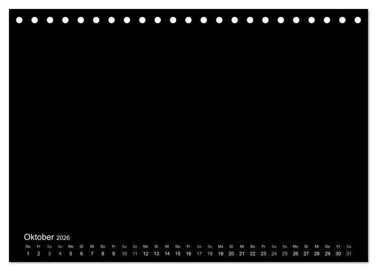 Produktbild: Bastelkalender: DIY Kreativ-Kalender -schwarz- (Tischkalender 2026 DIN A5 quer), CALVENDO Monatskalender