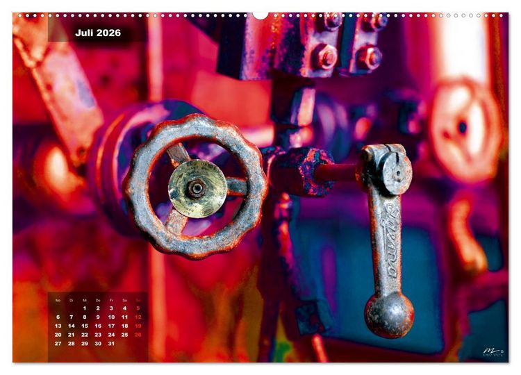 Produktbild: AUSSER BETRIEB - Industriekultur mit PopArt-Einfl&uuml;ssen (Wandkalender 2026 DIN A2 quer), CALVENDO Monatskalender