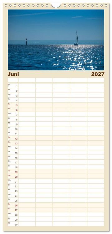 Produktbild: Familienplaner 2027 - Immenstaad am sch&ouml;nen Bodensee mit 5 Spalten (Wandkalender, 21 x 45 cm) CALVENDO