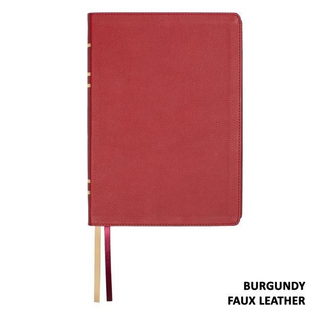 Produktbild: Lsb Giant Print Reference Edition, Paste-Down Burgundy Faux Leather Indexed
