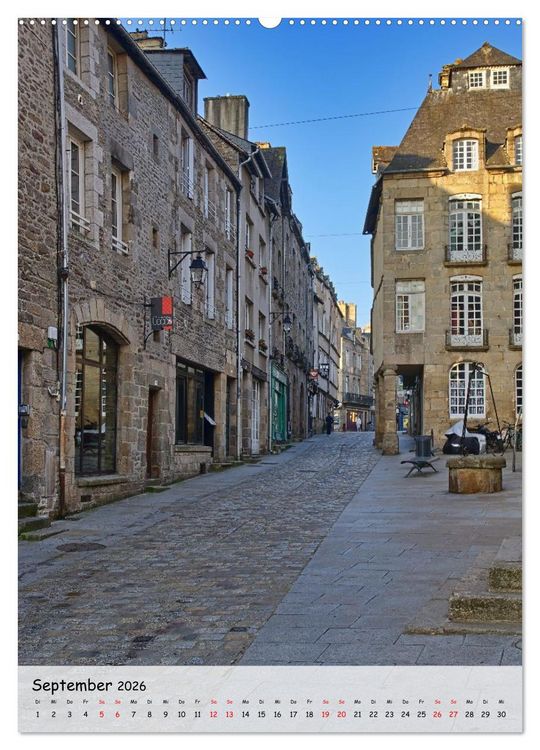Produktbild: Dinan, die mittelalterliche Perle in der Bretagne (Wandkalender 2026 DIN A2 hoch), CALVENDO Monatskalender