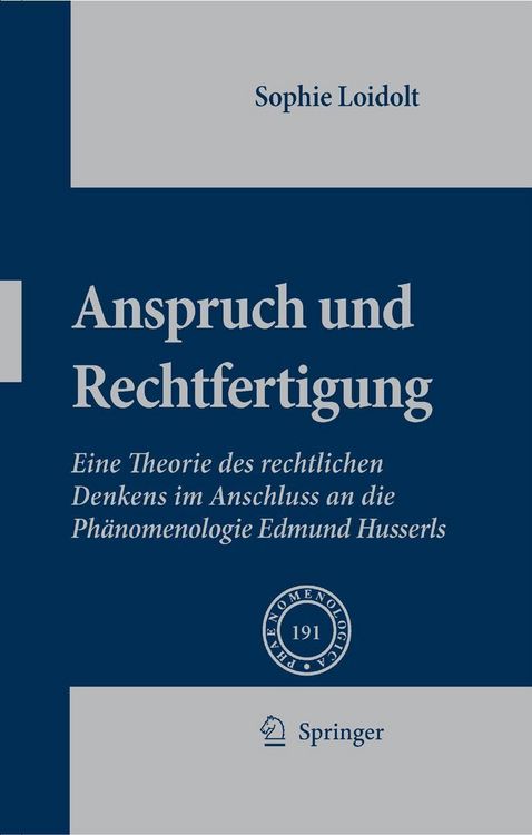 Bild vom Artikel Anspruch und Rechtfertigung vom Autor Sophie Loidolt